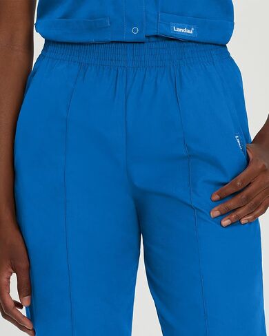 Landau Essentials Relaxed Fit 2-Pocket Elastic Scrub Pants for Women 8320 in Saudi Arabia