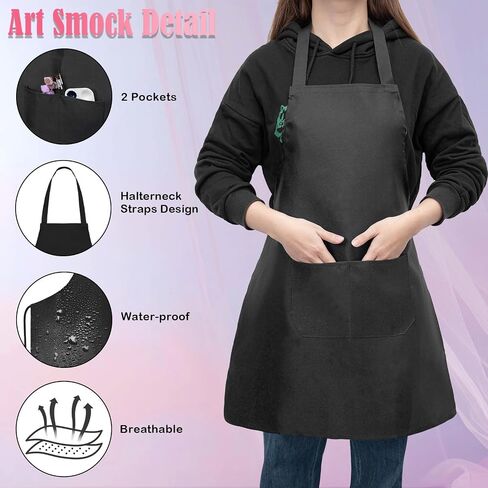 VOCHIC 2PCS Paint and Sip Kit with Easels Aprons, Pre Drawn Canvas Painting for Adults Afro Girl Boy Couple Painting Kit Date Night Game, Acrylic Colors Brushes Pallets Valentine's Day(8x10) in Saudi Arabia