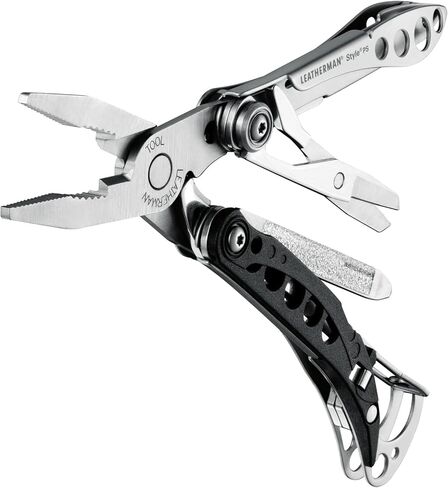 LEATHERMAN، سلسلة مفاتيح PS Style متعددة الأدوات مع مقص زنبركي وأدوات تزيين، صُنعت في الولايات المتحدة الأمريكية، أسود in Kuwait
