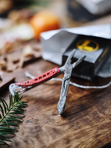 LEATHERMAN، سلسلة مفاتيح PS Style متعددة الأدوات مع مقص زنبركي وأدوات تزيين، صُنعت في الولايات المتحدة الأمريكية، أسود in Kuwait