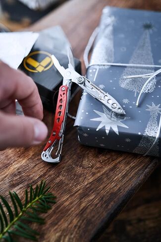 LEATHERMAN، سلسلة مفاتيح PS Style متعددة الأدوات مع مقص زنبركي وأدوات تزيين، صُنعت في الولايات المتحدة الأمريكية، أسود in Kuwait