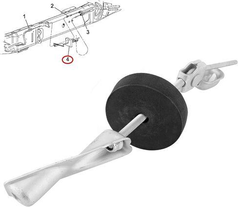 Qiilu Parking Brake Cable Tensioner, Emergency Brake Cable Tensioner 52122296AA Accessory Fit for Dodge 1500 2500 3500 in Saudi Arabia