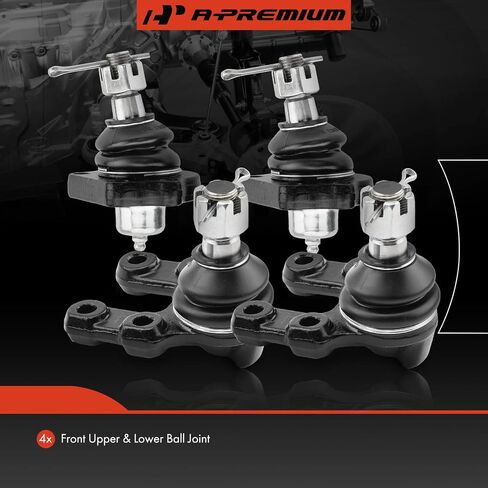 A-Premium Set of 4, Front Upper & Lower Ball Joints Kit, Compatible with Nissan Pathfinder 1987-1995, 720 1983-1986, D21 1986-1994, Pickup 1995-1997 in Saudi Arabia