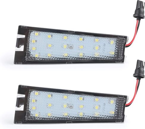 Gempro 2Pack LED License Plate Light Assembly For 2008-2010 Cadillac CTS, Powered by 18SMD Xenon White LED Lights in Saudi Arabia