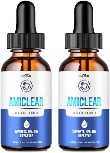 Amiclear Drops تركيبة رسمية للدعم المتقدم - قطرات المكملات الغذائية - قوة إضافية مع الزعرور بيري العضوي، مستخلص كستناء الحصان، مستخلص بذور العنب، قطارة قابلة لإعادة الاستخدام متضمنة (عبوتان) in Saudi Arabia