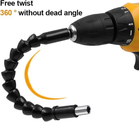 AIBOVI 11.6 inch Superbit Screwdriver Flexible, Flexible Drill Bit Extension, Superbit Screwdriver Flexible, Flexible Shaft Extension Bits (2 Pack) in Saudi Arabia