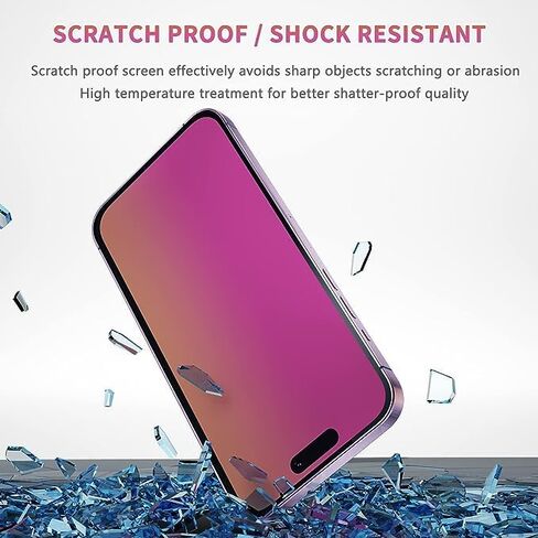Upphaf for iphone 13 pro max Privacy Colorful Screen Protector(Privacy screen,Anti-Blue Light,Anti-Glare,Anti-Scratch,Filter Screen Ultraviolet) in Kuwait