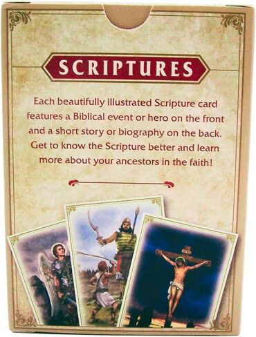 مجموعة بطاقات Wowser Patron Saints Deck of Cards، قصص تعليمية، دروس مدرسة الأحد وأنشطة الكنيسة الكاثوليكية، حزمة من 52 قطعة in Saudi Arabia