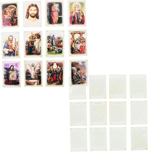 مجموعة بطاقات Wowser Patron Saints Deck of Cards، قصص تعليمية، دروس مدرسة الأحد وأنشطة الكنيسة الكاثوليكية، حزمة من 52 قطعة in Saudi Arabia