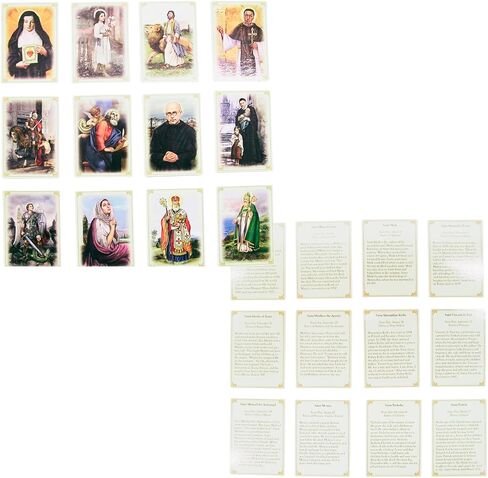 Wowser Patron Saints Deck of Cards Set, Educational Stories, Sunday School Lessons and Catholic Church Activities, Pack of 52 in Saudi Arabia