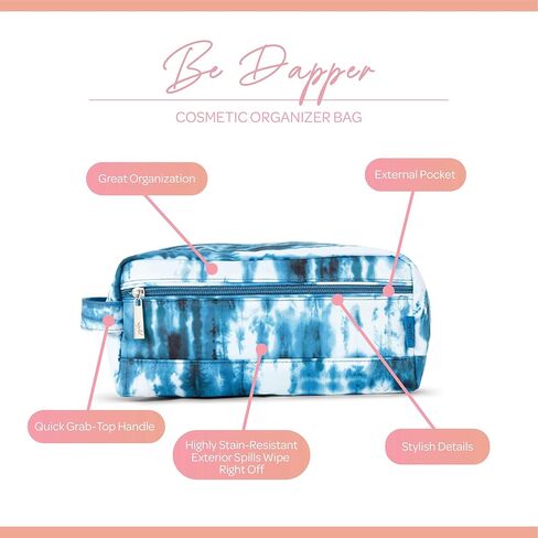 جوجوبي | حقيبة قطار Be Dapper | أدوات الزينة ومستحضرات التجميل وحقيبة تنظيم السفر للرجال والنساء in Saudi Arabia