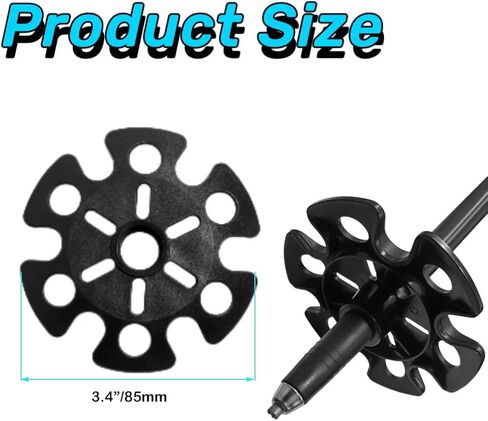 8 Pcs Trekking Pole Tips Replacement Protectors, Trekking Pole Tips for Walking Sticks Rubber Tips for Hiking Sticks, Fits Most Standard Walking Sticks Shock Absorbing in Saudi Arabia