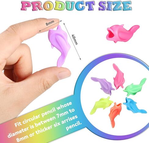 Nezyo 60 Pieces Silicone Ideal Pencil Holders Assorted Writing Aid Grips Children Training for Kids Handwriting Toddlers Posture Correction Tools Writing Tools in Saudi Arabia