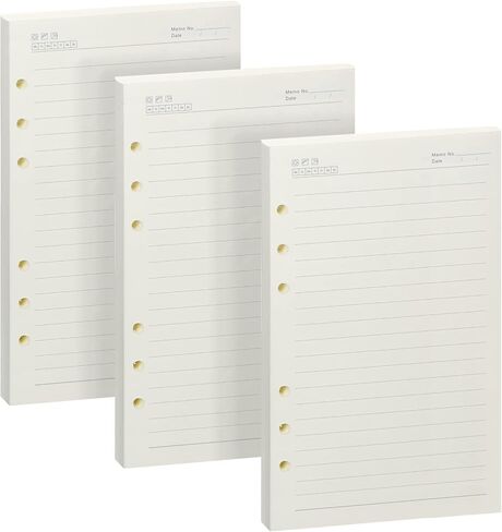 Homelove A5 Refill Paper [240 Sheets 480 Pages] 100 GSM Thick Lined Paper 6-Hole Punched Filler Inserts for 6 Ring Binder Journal Notebook in Saudi Arabia
