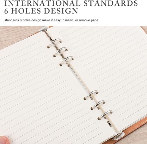 Homelove A5 Refill Paper [240 Sheets 480 Pages] 100 GSM Thick Lined Paper 6-Hole Punched Filler Inserts for 6 Ring Binder Journal Notebook in Saudi Arabia