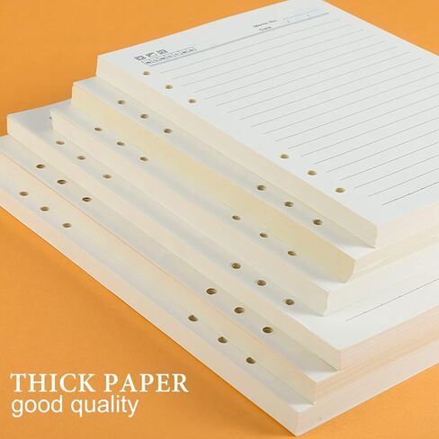 Homelove A5 Refill Paper [240 Sheets 480 Pages] 100 GSM Thick Lined Paper 6-Hole Punched Filler Inserts for 6 Ring Binder Journal Notebook in Saudi Arabia