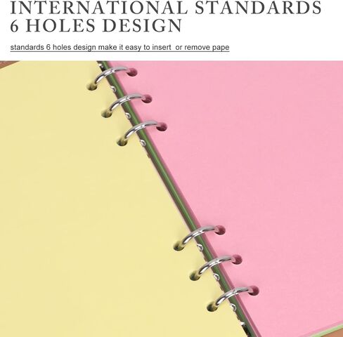 ورق إعادة تعبئة Homelove A5 [240 ورقة 480 صفحة] ورق مبطن سميك 100 جرام في المتر المربع حشو مثقوب بـ 6 فتحات لدفاتر يومية ذات 6 حلقات in Kuwait