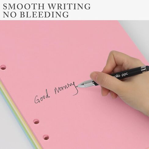 ورق إعادة تعبئة Homelove A5 [240 ورقة 480 صفحة] ورق مبطن سميك 100 جرام في المتر المربع حشو مثقوب بـ 6 فتحات لدفاتر يومية ذات 6 حلقات in Kuwait