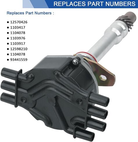 AiYiGu High Performance Ignition Distributor with Cap & Rotor Compatible with Chevy GMC Pickup Truck 4.3L V6 Vortec 1996-2007, OEM 12570426 1103417 1104078 1103976 1103917 12598210 01104078 93441559 in Saudi Arabia