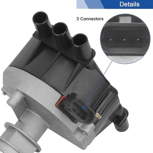 AiYiGu High Performance Ignition Distributor with Cap & Rotor Compatible with Chevy GMC Pickup Truck 4.3L V6 Vortec 1996-2007, OEM 12570426 1103417 1104078 1103976 1103917 12598210 01104078 93441559 in Saudi Arabia