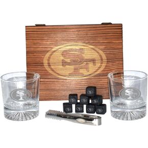 The Memory Company | Licensed NFL Giftable Team Glass Set with Cubes in Saudi Arabia