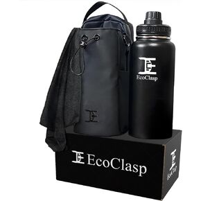 Magnetic Gym Bag, Magnetic Water Bottle Bag for Men and Woman with Phone Pockects, Sports and Travel（Eco-friendly packaging）- Black in Saudi Arabia