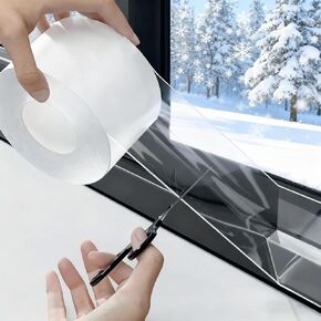 SWRT 20 مل سميكة 2 "× 33 قدم شفاف نافذة الطقس طاقة ختم الختم ، وتجريد الطقس مسودة شريط العزل خالية in Kuwait