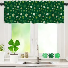Nialnant Halloween المطبخ المطبخات لنظام التشغيل Windows 54 'W × 18' 'L ، Skull adals for windows ، streace black stertains altoval ، valoun rod pocket halloween for stale for Kitchen ، 1 لوحة in Kuwait