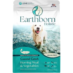 Earthborn شمولية الساحلية الساحلية جاف الكلاب - مع بروتين الرنجة - خالية من الحبوب - مصنوعة في الولايات المتحدة ، 25 رطلا in Kuwait