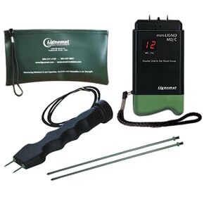 Mini-Ligno MD/C Moisture Meter – Professional Wood Moisture Tester for Softwood Hardwood Panel Products – Accurate Digital Meter with LED Display and External Probe Compatibility in Kuwait