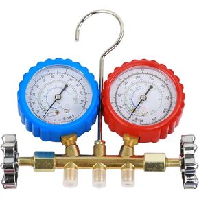 R290 and R600A Manifold Gauge Set 3 Way HVAC Air Conditioning Diagnostic Tool Kit with 24 inch Hoses in Kuwait