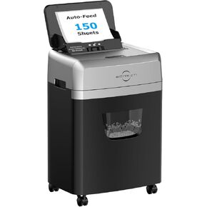 بونسن تمزيق للمكتب ، تمزيق ورق التغذية التلقائي المكون من 120 ورقة ، تمزيق الورق المقطوع الدقيق لاستخدام المكتب المنزلي ، 30 دقيقة/مستوى أمان عالي P-4/6 جالون (S3110) in Kuwait