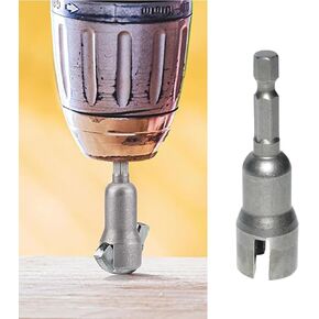 Hex Shank Wing Nut Driver Socket - Butterfly Bolt Wrench Adapter for Electric Drill and Screwdriver, Efficient DIY Tool(Silver) in Saudi Arabia