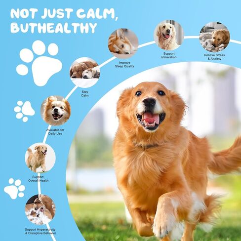 Dogs Calming Treats Chews - Anxiety Relief Chews, Separation Anxiety and Stress Relief for Dogs, Sleep Calming Aid - Health & Wellness Supplements for Dog Puppy, 200 Chews in Saudi Arabia