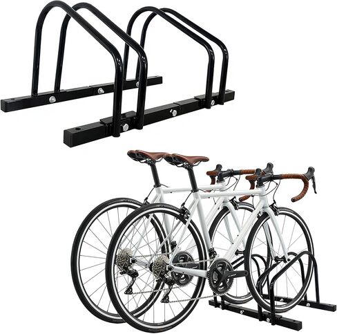 XINYI Bike Racks For Garage Floor, 4 Bikes Stand For Garage Floor，Indoor/Outdoor bike Storage,Bicycle parking rack,Front/back Bike Stand For Mountain, Road And Kids Bikes in Saudi Arabia