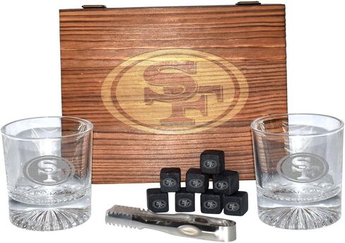 The Memory Company | Licensed NFL Giftable Team Glass Set with Cubes in Saudi Arabia