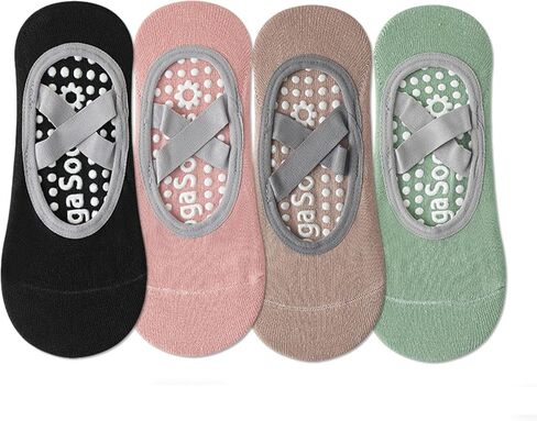 Grip Pilates Socks for Women Yoga Socks with Grips Open Open Non Glippy Socks for Barre ، Ballet ، Barefoot Procky in Saudi Arabia