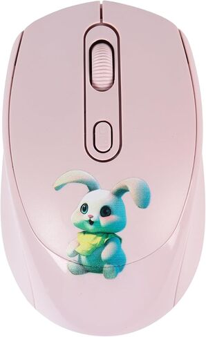 2.4GHz Wireless Mouse Cute Cartoon Computer Mouse DPI Adjustable Small Cordless Mouse Kids Mouse Silent Click USB Mouse for Laptop Computer Kids Gifts (Green) in Kuwait