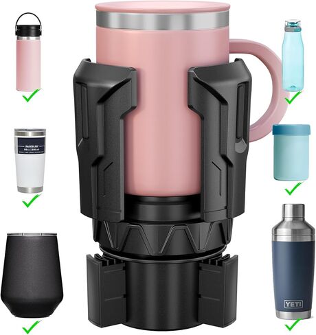 حامل الكأس ، حامل كأس السيارات المطورة لصالح اليتي ، قارورة هيدرو ، نالجين ، تاكييا ، كاميلباك ، رامبلرز ، أوالا ، تومل ، أكواب ، زجاجات في 2.6 "- 4.8" ، لا توجد أدوات مطلوبة in Kuwait