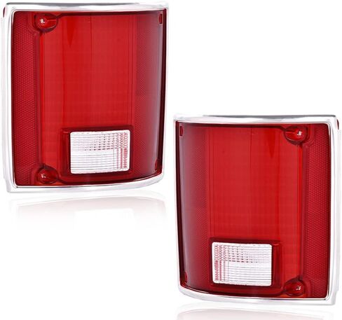 Pit66 Tail Lights Assembly متوافق مع Chevy Silverado 1500 2500 HD 2016-2019 ، FIT GMC Sierra 3500 HD 2016-2019 مصابيح فرامل الضوء الخلفية Luz Trasera Drive & Passenger Side- 【Pulb x2】 in Kuwait