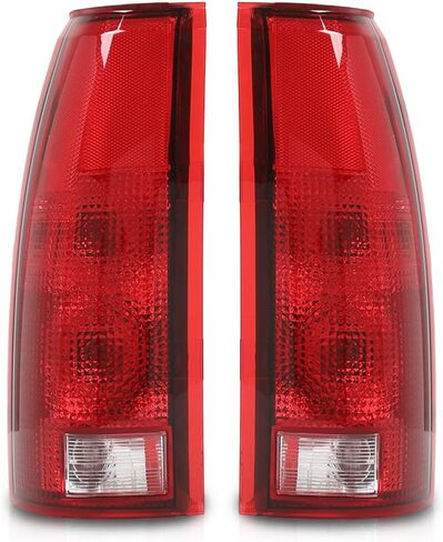 Pit66 Tail Lights Assembly متوافق مع Chevy Silverado 1500 2500 HD 2016-2019 ، FIT GMC Sierra 3500 HD 2016-2019 مصابيح فرامل الضوء الخلفية Luz Trasera Drive & Passenger Side- 【Pulb x2】 in Kuwait