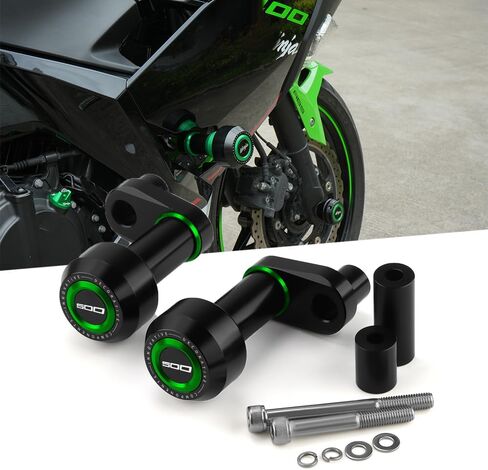 انزلاقات إطار الدراجات النارية تناسب Ninja500 ABS SE KRT 2024 2025 | Ninja400 2018-2024 + | Ninja 400 500 Protect Ninja500 Crash Protect 2024 Ninja 500 Accessories 2025 Ninja 500 Accessories BK in Saudi Arabia