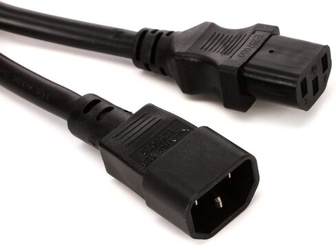 Hosa PWL-401.5 IEC C14 إلى IEC C13 سلك تمديد الطاقة، 1.5 قدم in Saudi Arabia