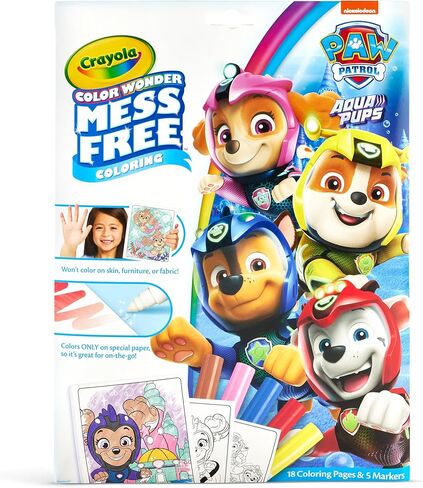 Crayola Paw Patrol Color Wonder Metallic Mess Free Coloring ، هدية للأطفال ، 3 ، 4 ، 5 ، 6 in Saudi Arabia
