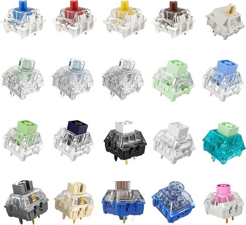 Kailh Choc 1350 and V2 Series Low Profile Mechanical Keyboard Switches Sample Pack 20pcs in Saudi Arabia