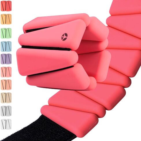 OmWeights - Wrist and Ankle Weights for Women and Men | Elevate Your Workouts With Weighted Bangles | Cardio, Yoga, and Pilates Ankle Weights For Women and Men | Adjustable Leg and Arm Weights 1lb Each in Kuwait