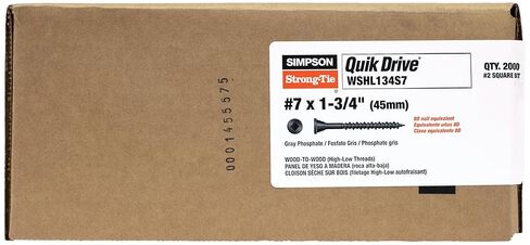 Simpson Strong-tie Quikdrive WSHL134S7- #7 × 1-3/4 " in Saudi Arabia