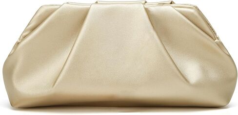 Clutch Purse for Women, Vegan Leather Evening Bag, Soft Pleated PU Small Purses for Formal Wedding, Dressy Party in Saudi Arabia