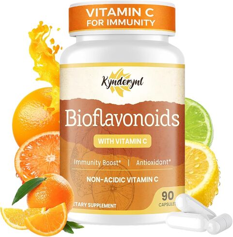 ملحق Bioflavonoid 1100mg مع مكملات فيتامين C 1000mg غير المستحضر ، وملحق نباتي ، خالي من الغلوتين-90 كبسولات الخضار in Saudi Arabia