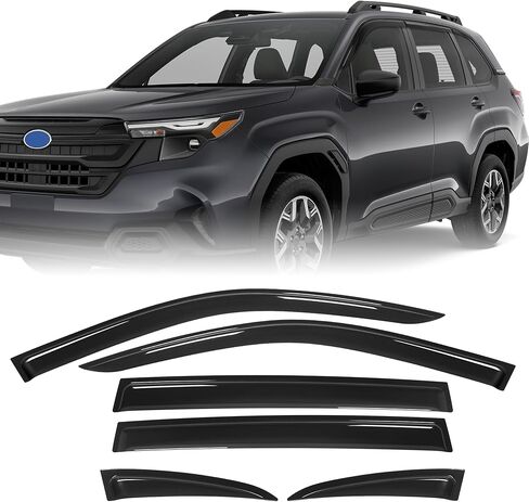 Rain Guards Fit for Kia K4 2025 2026, Window Visors Deflectors fit for K4 Accessory 2025 2026,Tape-on Outside Mount Rain Guards Side Window Deflectors (6 Pcs) in Saudi Arabia
